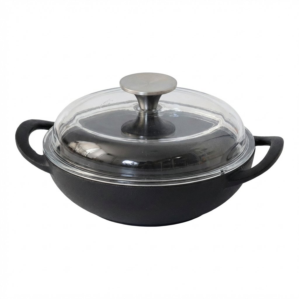 EJIRY Black Iron Baby Wok (18cm)