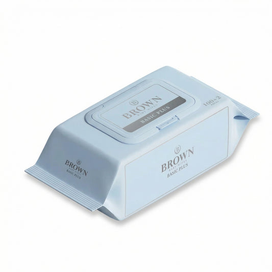 Brown Basic Plus Wet Wipes (10 Packs *102 Sheets)