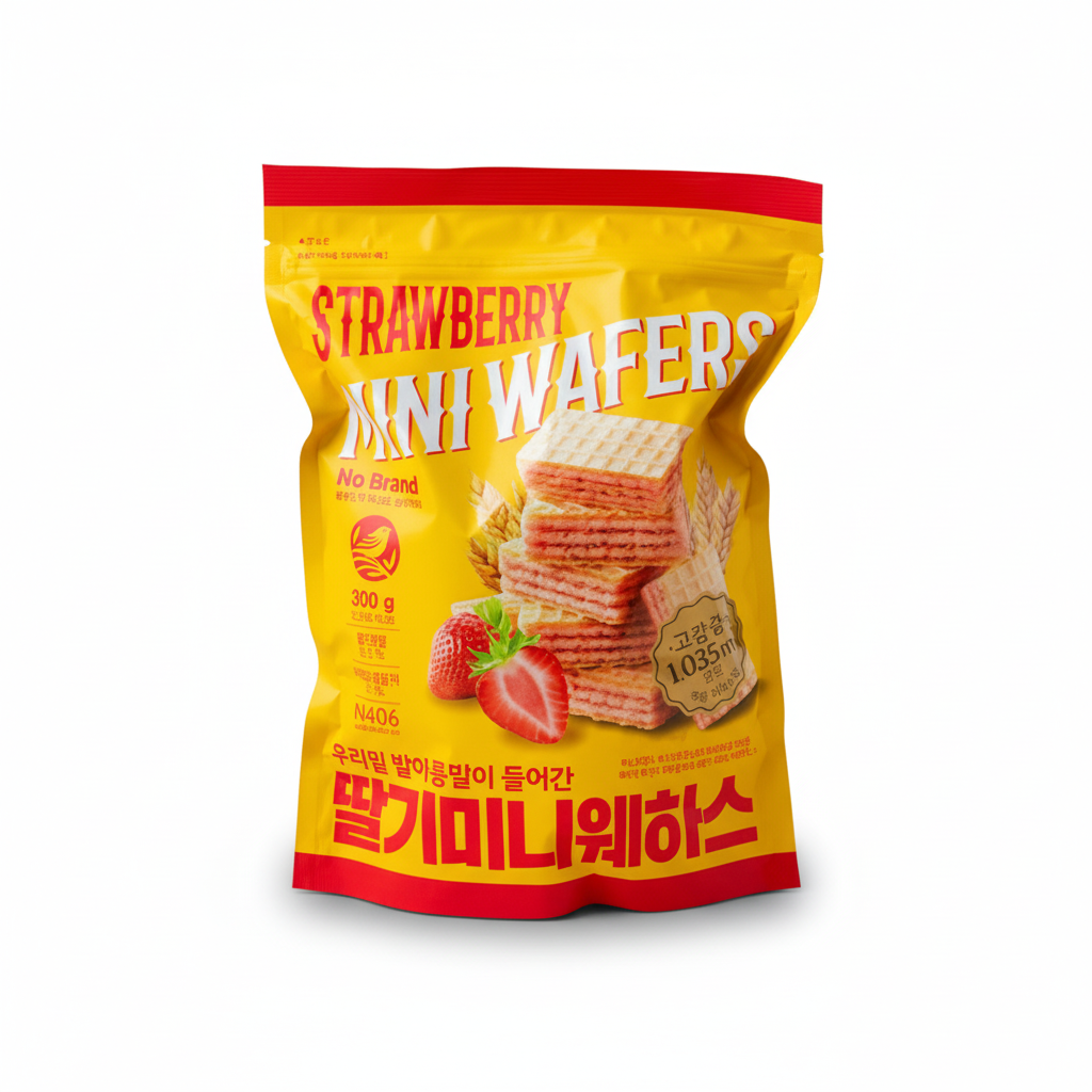 No Brand Strawberry Mini Wafers