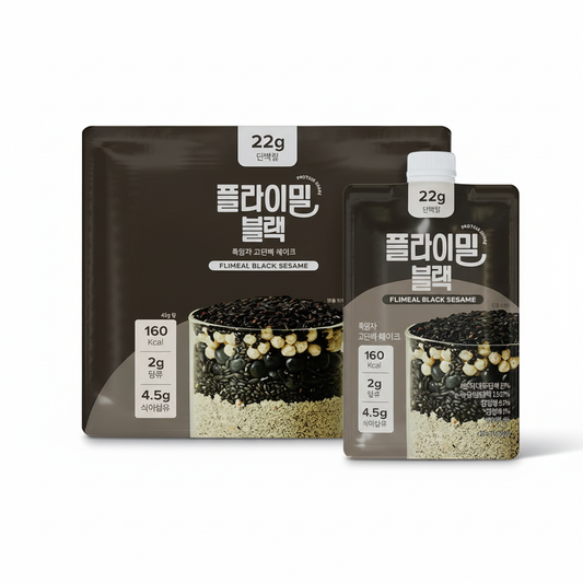 Flymeal Protein Shake Pouch Black